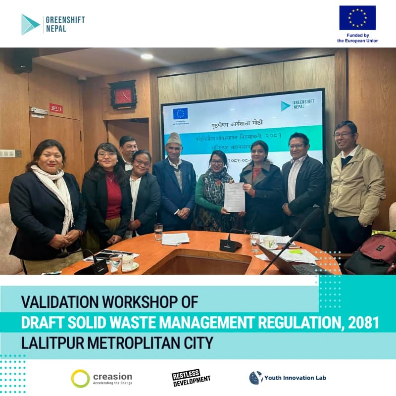 Validation Workshop and Handover of Draft Local-Level Solid Waste Management Regulation – Lalitpur Metropolitan City